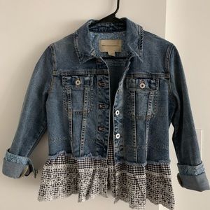 Anthropologie Pilcro Eyelet Denim Jacket